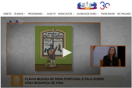 Entrevista da Flávia Lins e Silva para o Programa Etnias do Canal SIC de Portugal